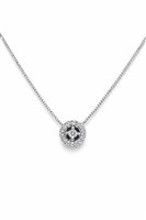 Collana Promesse Donna in Oro bianco Diamante CPQT3